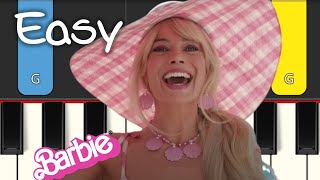 Dance The Night  BARBIE MOVIE  EASY Piano Tutorial [upl. by Nodnorb]