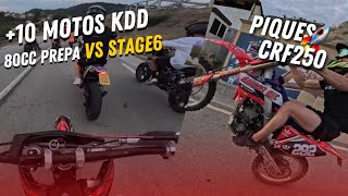 KDD 49cc SE LIA 😈CRF 250 vs 77 STAGE 6 WHEELIES PIQUES Y MÁS 🔥 [upl. by Rozina]