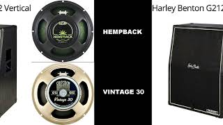 Celestion V30 vs Greenback vs Classic Lead vs Hempback [upl. by Aramenta483]