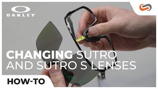 How to Interchange Oakley Sutro and Sutro S Lenses  SportRx [upl. by Toinette320]