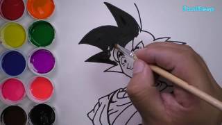 COMO DIBUJAR Y PINTAR A GOKU D [upl. by Slack576]