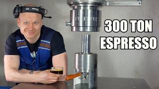 Making Coffee With 300 Ton Hydraulic Press [upl. by Delle]