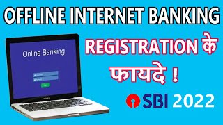 OFFLINE REGISTRATION OF SBI INTERNET BANKING II REGISTER INTERNET BANKING BY BRANCH [upl. by Elvyn]