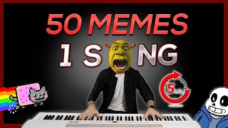 50 MEMES in 1 SONG in 5 minutes [upl. by Hagood]