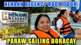 LAMIERDA VLOG  HENANN REGENCY BORACAY FAMILY ROOM and WE TRIED PARAW SAILING [upl. by Anavlis]