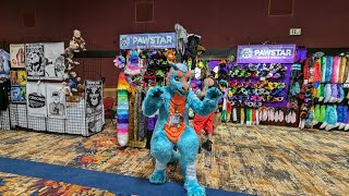 BLFC Dealers Den 2024 Tour in 4K blfc 2024 furry dealersden fursuiters [upl. by Htessil]