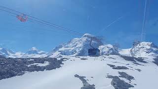 Risalita integrale estiva 3s Leitner Matterhorn Glacier Ride Zermatt CH [upl. by Yknarf659]