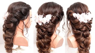 Easy and simple braided hairstyles Hairstyles for medium amp long hair Hair tutorial [upl. by Arymahs]