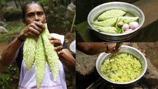 Kerala Style Bitter Gourd Toran  Bitter Gourd Recipe [upl. by Nakre]