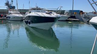 Sunseeker Portofino 46  Leaving her berth Turn the volume up and listen to those Engines [upl. by Leanor]