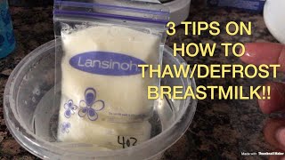 How to thawdefrost BreastMilk 3 Different Methods  Breastfeeding 101  Ep 3 [upl. by Atal]