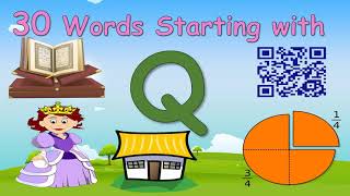 30 Words Starting with Letter Q  Letter Q words  Words that starts with Q [upl. by Ecinahs]