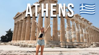 Athens travel vlog 🇬🇷 top things to do best rooftop bar amp visiting the Acropolis 🏛️ [upl. by Stu]