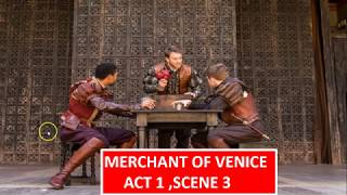 Merchant Of Venice  Act 1  Scene 3 [upl. by Syxela605]