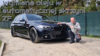 Statyczna Wymiana oleju w automatycznej skrzyni biegów ZF na przykładzie BMW F11 [upl. by Nolitta]