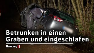 Frau fährt betrunken in einen Graben und schläft ein [upl. by Iron]