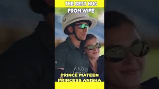 the best hug from lovely wife princess anisha for prince mateen [upl. by Auqinahs166]