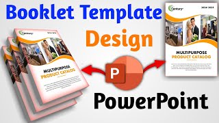 How to make Creative Booklet Template Design 😲 In PowerPoint [upl. by Neyuh]