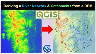 Deriving River Network amp Catchments from a DEM using QGIS [upl. by Barrie]