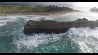 Castlepoint big swells and beach surfing [upl. by Iduj]