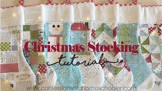 Easy Christmas Stocking Tutorial [upl. by Oiramat]