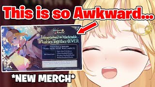 Ame Announces Her Merch in Her Final Stream but It Gets Really Awkward 【Hololive EN】 [upl. by Rohn]