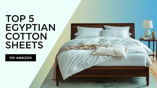 Top 5 Best Egyptian Cotton Sheets On Amazon Reviews in 2024 [upl. by Vins]