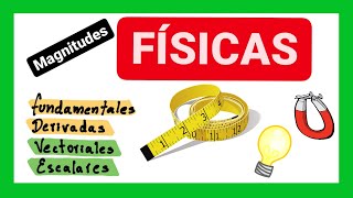 Magnitudes físicas  fundamentales derivadas escalares y vectoriales 📐 [upl. by Ennaear]