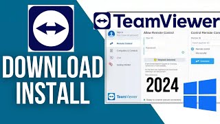 How to install TeamViewer in Windows 11 10 2024  Download TeamViewer in Laptop PC [upl. by Meeks366]