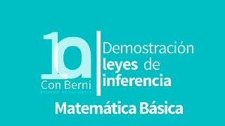 Leyes de inferencia I Demostración de 1234 [upl. by Norat]