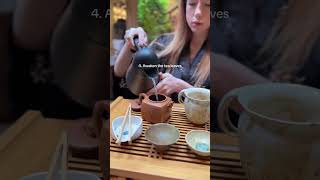 How to perform Gong Fu Cha ceremony teaceremony chinesetea gongfutea gongfucha teahouse [upl. by Ithaman]