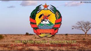 National Anthem of Mozambique PTEN lyrics  Hino nacional de Moçambique [upl. by Ahsikar203]