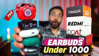 Top 5 Earbuds Under 1000  Best 5 tws Under 1000  Under 1k Earbuds [upl. by Adnaluoy]