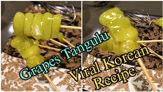 Grape Tanghulu Korean receipe tanghulu korean snack [upl. by Ring289]