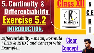 Exercise 52 Class 12 Maths Differentiability Introduction [upl. by Eelinej]