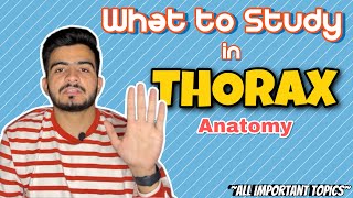 What to study in Thorax Anatomy  All Important Topics  Best Approach [upl. by Naivaj]