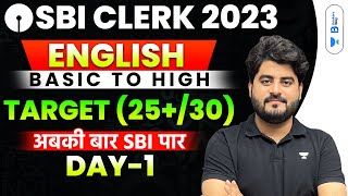 SBI Clerk Pre 2023  English 45 Days Crash  Day  1  Vishal [upl. by Fabio681]