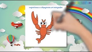 Impariamo a disegnare unaragosta [upl. by Torrie437]