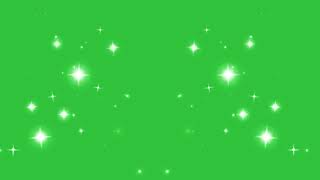 Twinkling stars motion graphics with green screen background [upl. by Ialda]