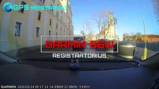 Registratorius GARMIN DASHCAM 66W net 180 laipsnių matimo kampu [upl. by Ahsiekam]