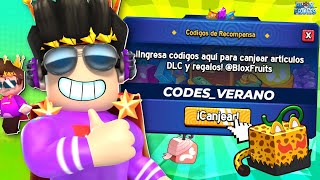 ⭐TODOS LOS CODES ACTIVOS de BLOX FRUITS ROBLOX JUNIO 2024 [upl. by Dulciana]