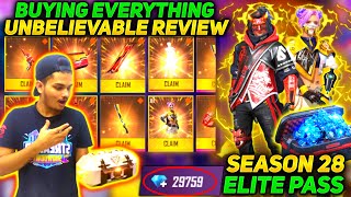 Buying Everything In Elite Pass Season 28  Best Review By Two Side Gamers [upl. by Itsuj]