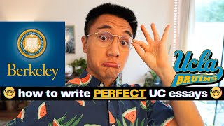 How To Write ALL 8 UC PIQ Essay Prompts No BS Pure Gold [upl. by Wilhelmine699]