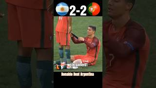 Ronaldo Beat Argentina Argentina vs Portugal Semi final World Cup 2026 Imaginary football​shorts​ [upl. by Nnalorac]