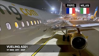 PED OFF FOR A SAFE TAKEOFF  Vueling A321  Paris ORY ✈ Milan MXP [upl. by Ditter]