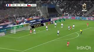 Gol de Marcelino Nuñez  Francia 32 Chile  Amistoso Internacional 2024 [upl. by Gerlac]