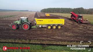 Aardappels rooien 2024 Pomper Hijken  Fendt 724 Gen6 amp Fendt 724 Gen7 Fendt 824 Grimme Varitron [upl. by Maeve]