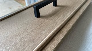 UP CLOSE Pottery Barn FAUX WOOD finish tutorial  Make A Sample Board for clients With Me [upl. by Krystalle]