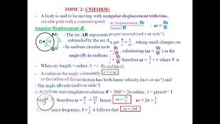 TOPIC 2 UNIFORM CIRCULAR MOTION LESSON 1 [upl. by Iver222]