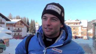 Davide Simoncelli 2nd in Alta Badia Giant Slalom [upl. by Minny264]